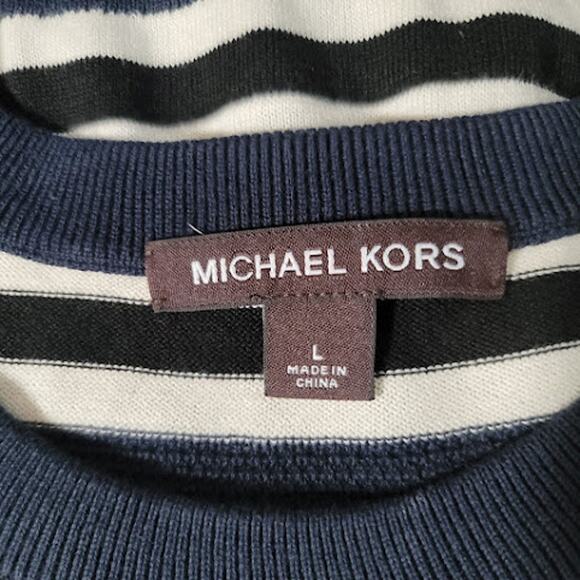 Michael Kors- Striped Men's Sweater- size Large - Picture 6 of 10